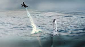 Submarine Launches Recon. Drone.